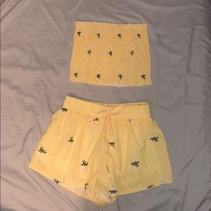 Two piece palm outfit